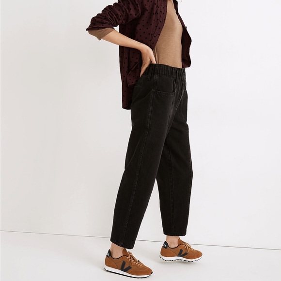 Madewell Pull-on Balloon Jeans in Hobson Wash Paper Bag Edition - Picture 3 of 6